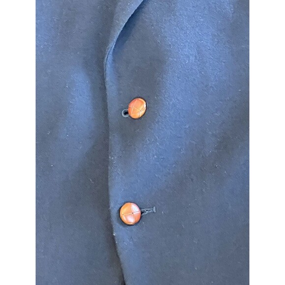 Farah of Texas CountryWear Blue Wool Blazer Sport Jacket 100% Wool 46L - Picture 7 of 8